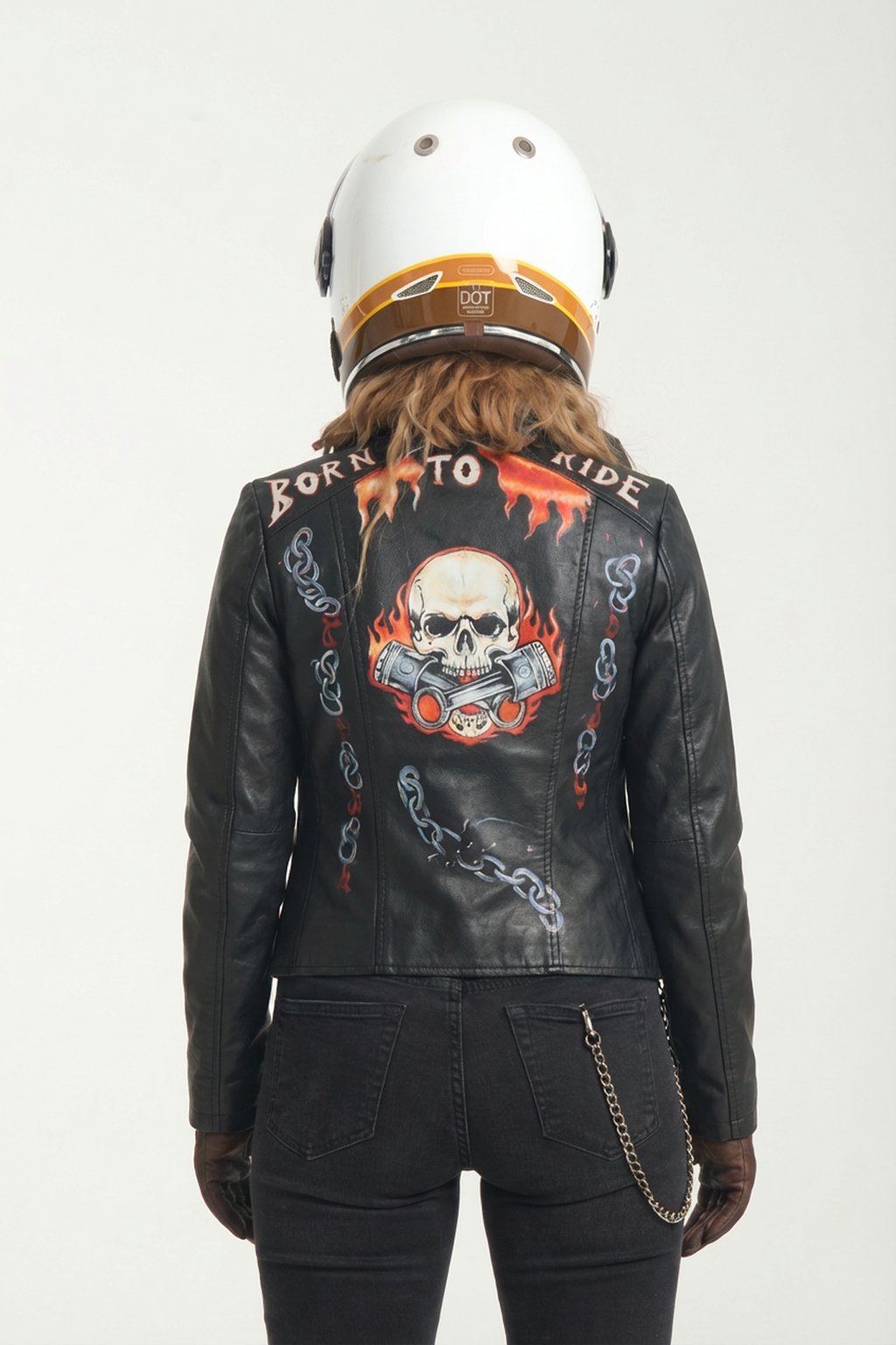 Custom Ceket "Born To Ride"